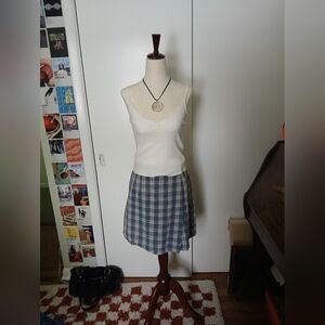 Vintage 90s Plaid Skort